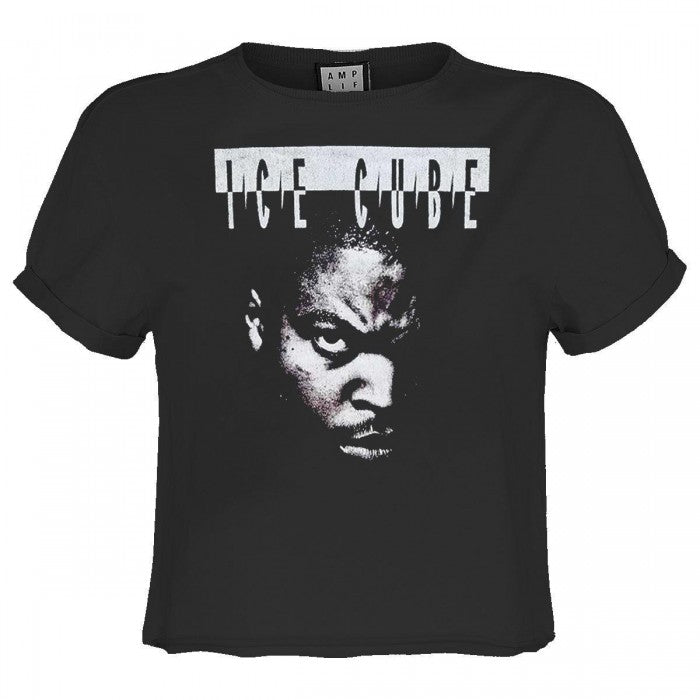Front - Amplified Womens/Ladies Intimidation Ice Cube Crop Top