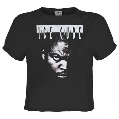 Front - Amplified Womens/Ladies Intimidation Ice Cube Crop Top