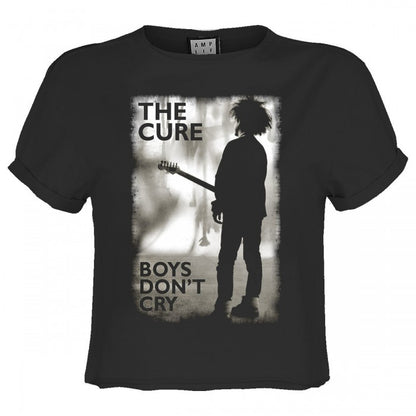 Front - Amplified Womens/Ladies Boys Don´t Cry The Cure Crop Top