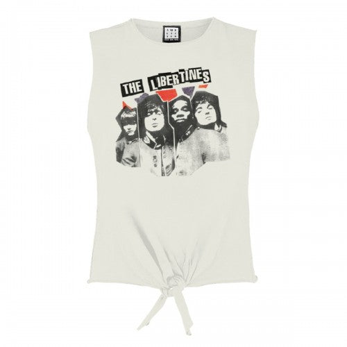 Front - Amplified Womens/Ladies Rip Flag Xerox The Libertines Sleeveless Top