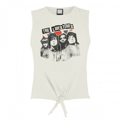 Front - Amplified Womens/Ladies Rip Flag Xerox The Libertines Sleeveless Top