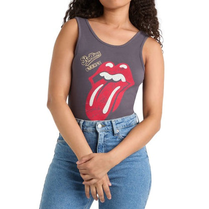 Front - Amplified Womens/Ladies Autograph Tongue The Rolling Stones Bodysuit