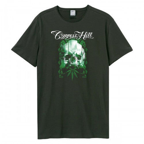 Front - Cypress Hill Unisex Adult Glitched Skull Cypress Hill T-Shirt