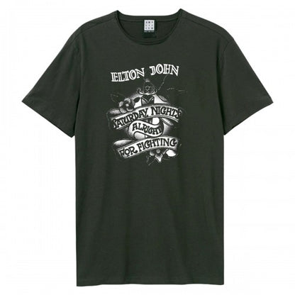 Front - Amplified Unisex Adult Tattoo Elton John T-Shirt