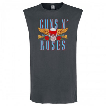 Front - Amplified Unisex Adult Skull 25 Guns N Roses Sleeveless Tank Top