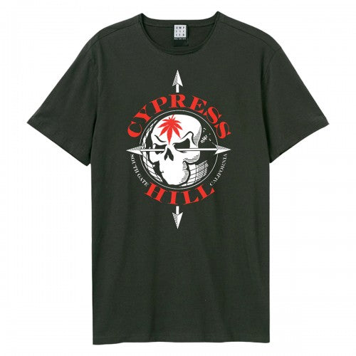 Front - Amplified Unisex Adult Skull Cypress Hill Vintage T-Shirt
