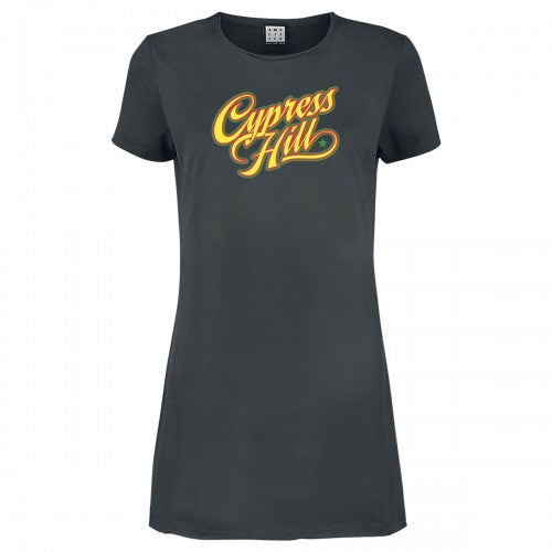 Front - Amplified Womens/Ladies Script Cypress Hill T-Shirt Dress