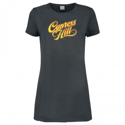 Front - Amplified Womens/Ladies Script Cypress Hill T-Shirt Dress