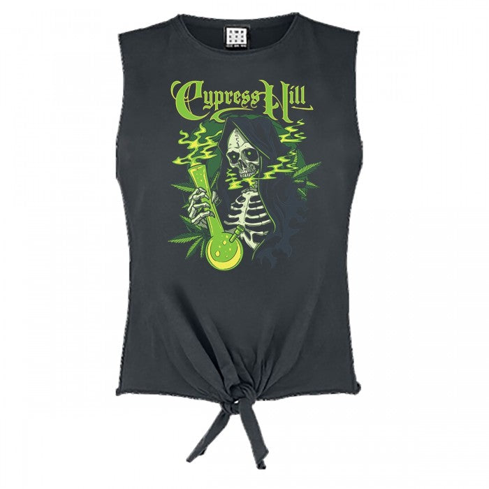 Front - Amplified Womens/Ladies Skeleton Bong Cypress Hill Sleeveless Top