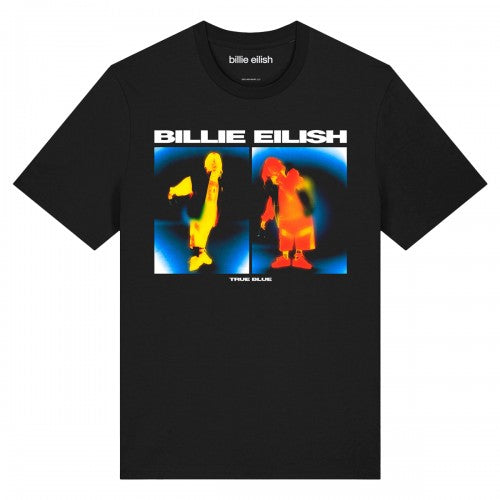 Front - Amplified Unisex Adult True Blue Billie Eilish T-Shirt