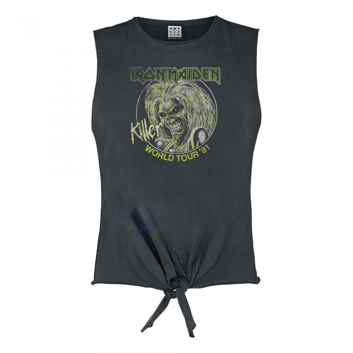 Front - Amplified Womens/Ladies Killers Tour 81 Iron Maiden Sleeveless Top