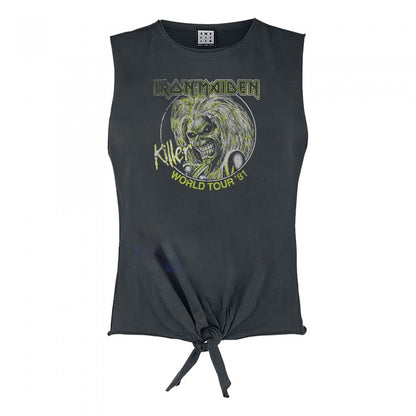 Front - Amplified Womens/Ladies Killers Tour 81 Iron Maiden Sleeveless Top