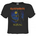 Front - Amplified Womens/Ladies Fear Of The Dark Iron Maiden Crop Top
