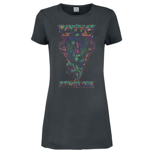 Front - Amplified Womens/Ladies Serpent Triangle Queens Of The Stone Age T-Shirt Dress