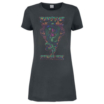 Front - Amplified Womens/Ladies Serpent Triangle Queens Of The Stone Age T-Shirt Dress