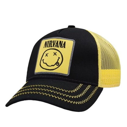 Front - Amplified Nirvana Trucker Cap