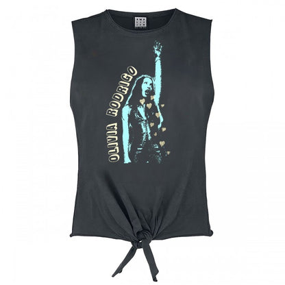 Front - Amplified Womens/Ladies Hand Up Sleeveless Top