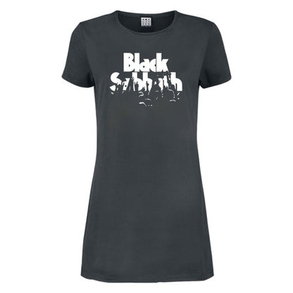 Front - Amplified Womens/Ladies Crowd Black Sabbath T-Shirt Dress