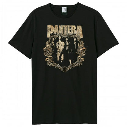 Front - Amplified Unisex Adult Skull Frame Pantera T-Shirt