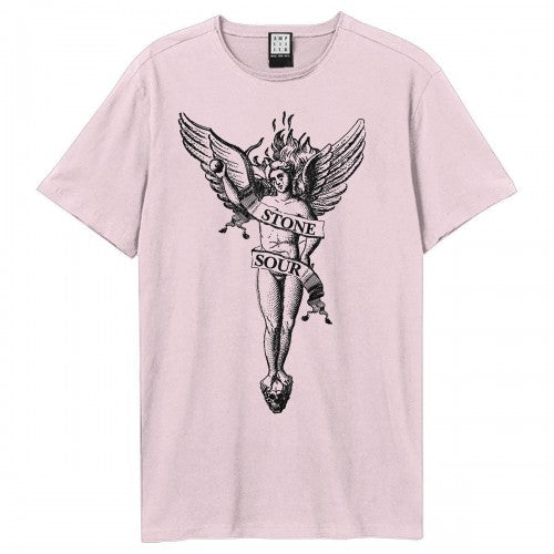 Front - Amplified Unisex Adult Angel Stone Sour Loose Fit T-Shirt
