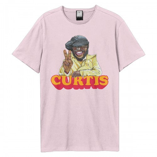Front - Amplified Unisex Adult Peace Curtis Mayfield T-Shirt