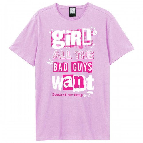 Front - Amplified Unisex Adult Girl All The Bad Guys Bowling For Soup T-Shirt