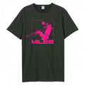 Front - Amplified Unisex Adult Blowin Miles Davis T-Shirt