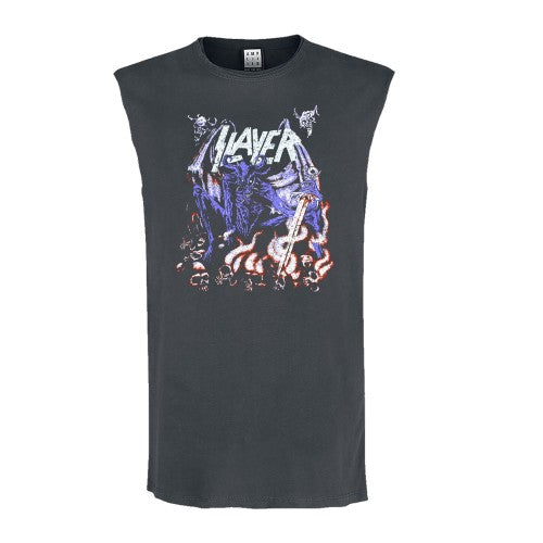 Front - Amplified Unisex Adult Neon Art Mineral Slayer Sleeveless Tank Top