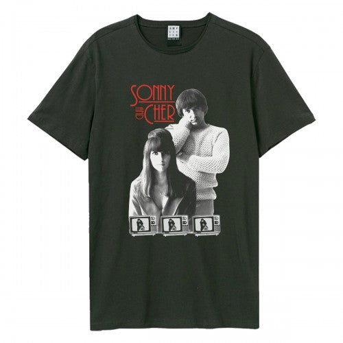 Front - Amplified Unisex Adult Mod Tv Heritage Sonny And Cher T-Shirt