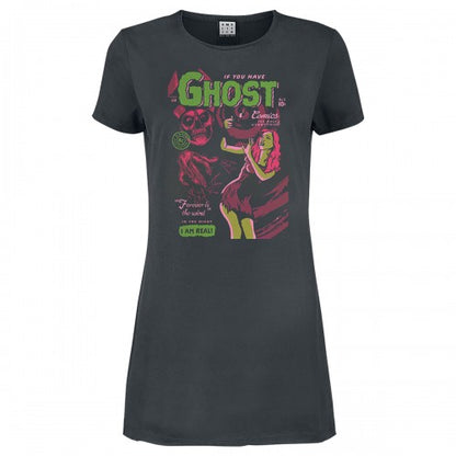 Front - Amplified Womens/Ladies Forever Is The Wind Ghost T-Shirt Dress