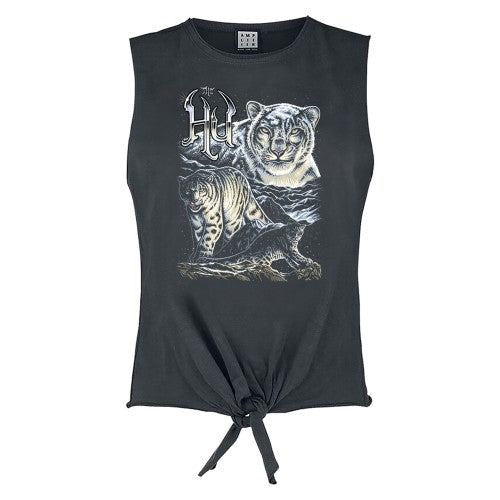 Front - Amplified Womens/Ladies Snow Leopards The Hu Sleeveless Tank Top