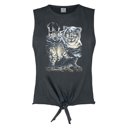 Front - Amplified Womens/Ladies Snow Leopards The Hu Sleeveless Tank Top
