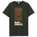 Front - Amplified Mens 50th Totem Pole Iron Maiden T-Shirt