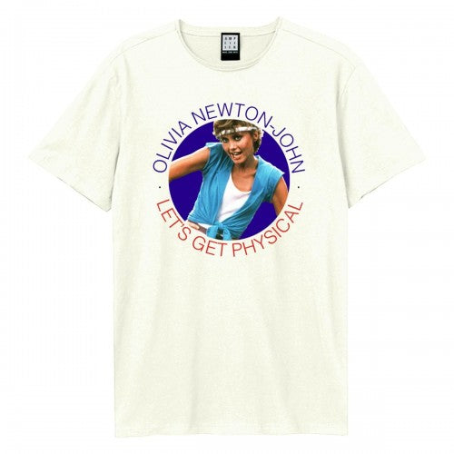 Front - Amplified Unisex Adult Let´s Get Physical Olivia Newton-John T-Shirt