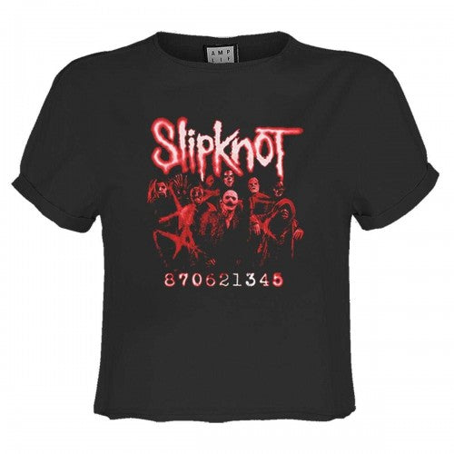 Front - Amplified Womens/Ladies Code Slipknot Crop Top