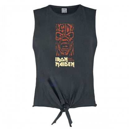 Front - Amplified Womens/Ladies 50th Totem Pole Iron Maiden Sleeveless Tank Top