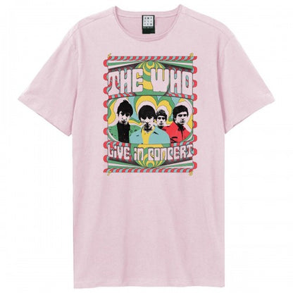 Front - Amplified Unisex Adult Paisley Live In Concert The Who T-Shirt