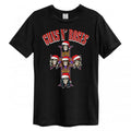 Front - Amplified Unisex Adult Christmas Hat Band Guns N Roses T-Shirt