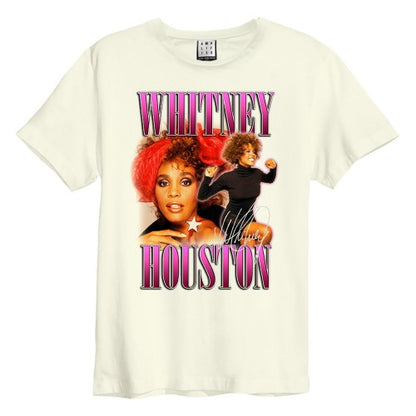 Front - Amplified Unisex Adult Red Bow Beauty Whitney Houston T-Shirt