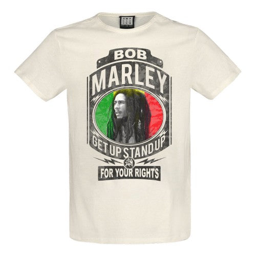 Front - Amplified Unisex Adult Fight For Your Rights Bob Marley T-Shirt