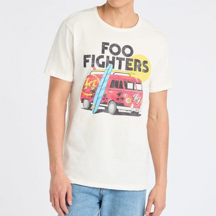 Front - Amplified Unisex Adult Camper Van Foo Fighters T-Shirt