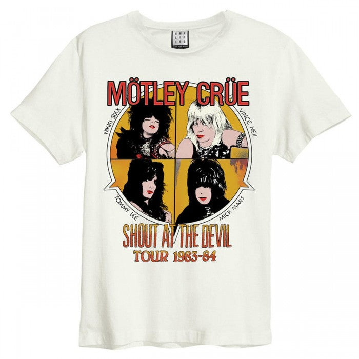 Front - Amplified Unisex Adult Shout At The Devil Motley Crue T-Shirt