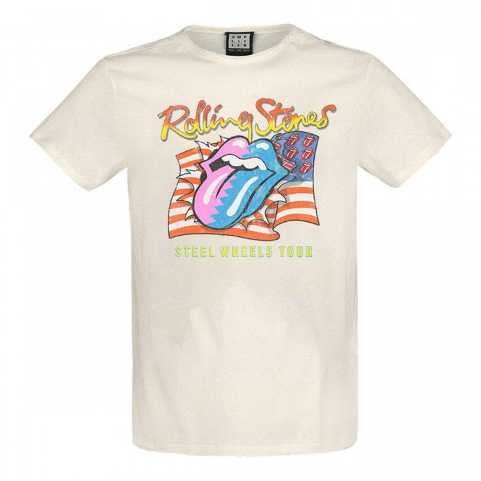 Front - Amplified Unisex Adult Steel Wheels Vintage T-Shirt