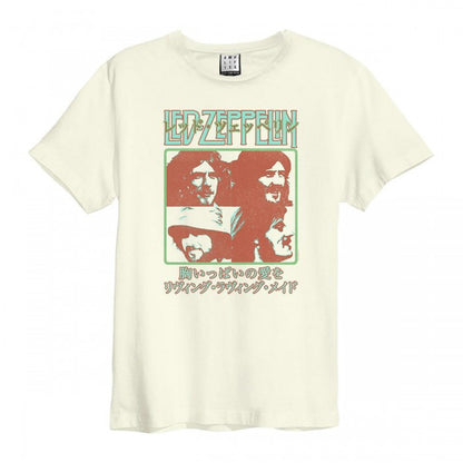 Front - Amplified Unisex Adult Japan Poster Led Zeppelin T-Shirt