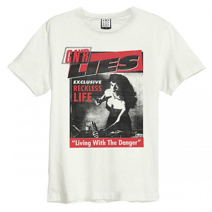Front - Amplified Unisex Adult Lies Guns N Roses T-Shirt