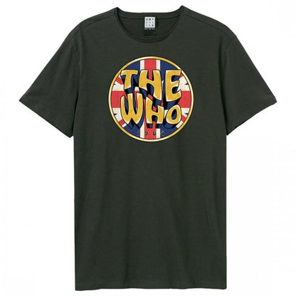 Front - Amplified Unisex Adult Union Jack Circle The Who T-Shirt