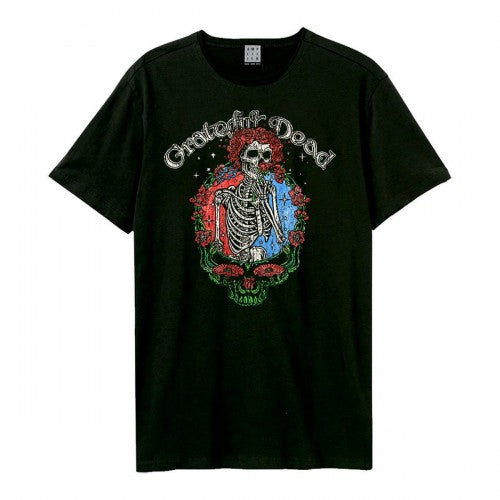 Front - Amplified Unisex Adult Floral Stealie Grateful Dead T-Shirt