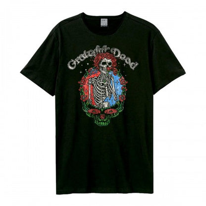 Front - Amplified Unisex Adult Floral Stealie Grateful Dead T-Shirt