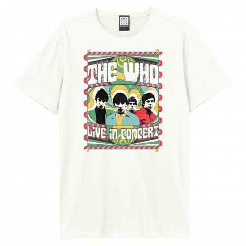 Front - Amplified Unisex Adult Paisley Live In Concert The Who T-Shirt