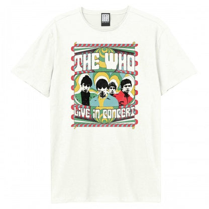 Front - Amplified Unisex Adult Paisley Live In Concert The Who T-Shirt